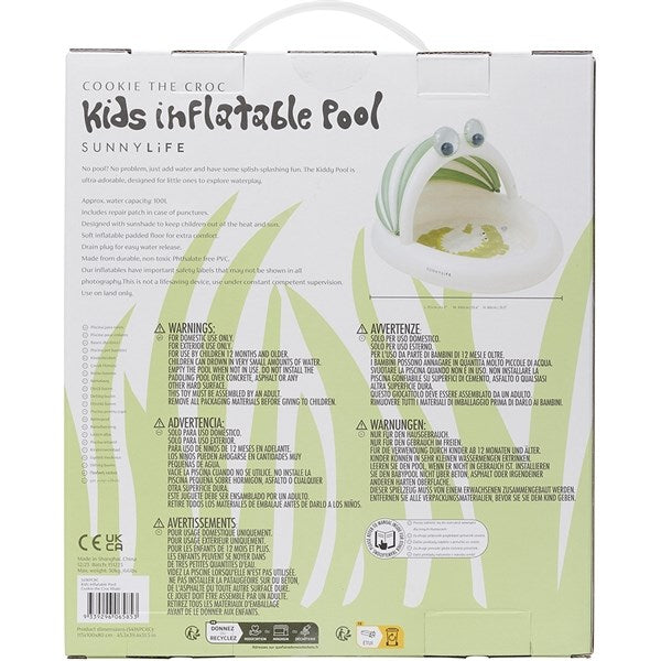 SunnyLife Pool Cookie the Croc Khaki