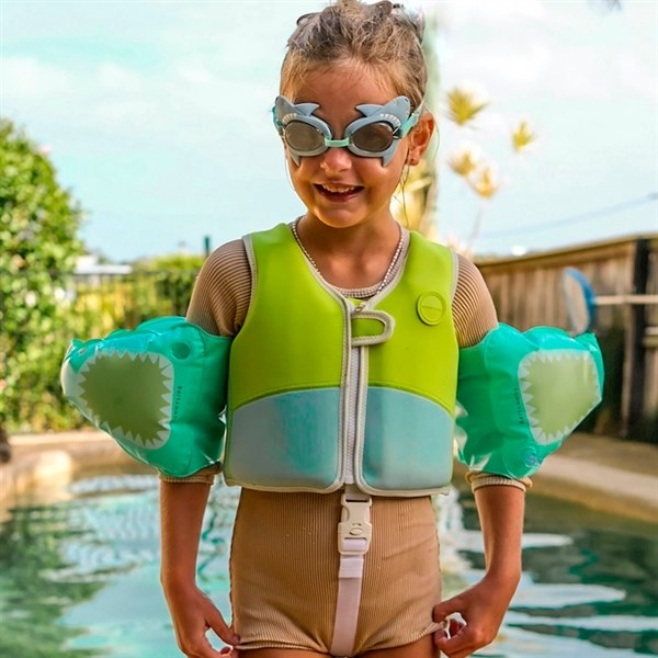 SunnyLife Float Bands Salty the Shark Aqua
