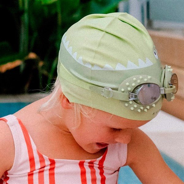 SunnyLife Swimming Cap Cookie the Croc Light Khaki