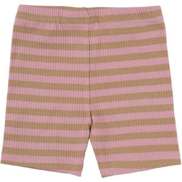 THE NEW Siblings Pink Nectar Fro Uni Tight Rib Shorts
