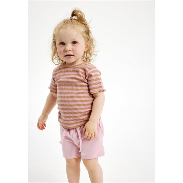 THE NEW Siblings Pink Nectar Fro Rib Baby Lock T-shirt