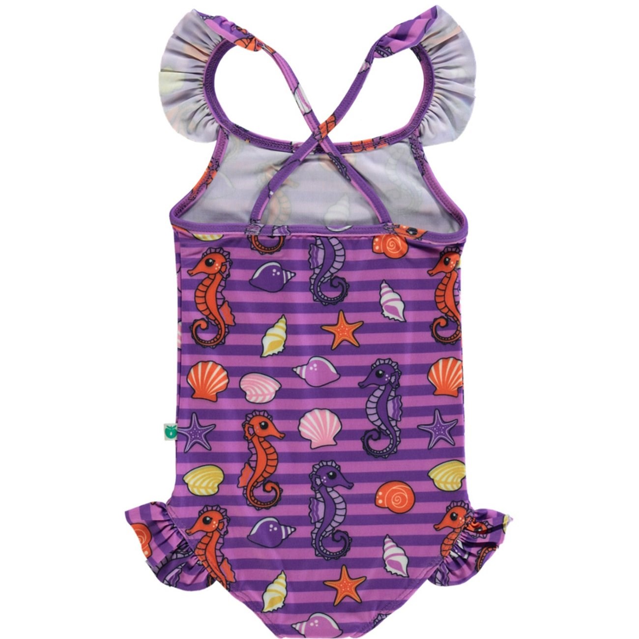 Småfolk Spring Pink UV50 Swimsuit With Seahorses