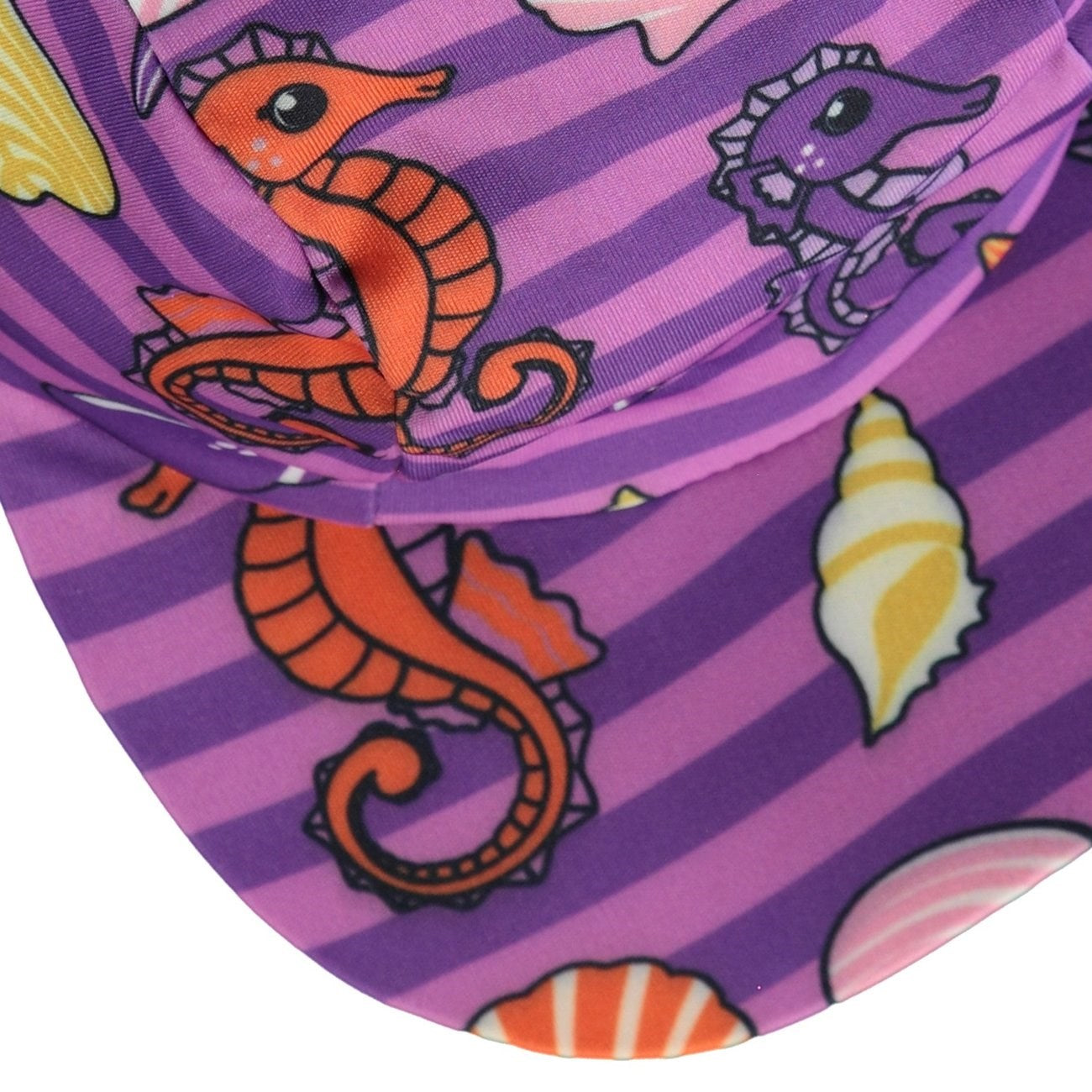 Småfolk Spring Pink UV50 Sun Hat With Seahorses