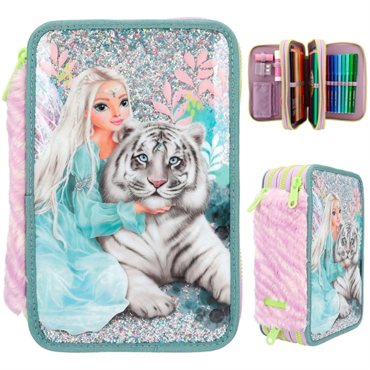 TOPModel Trippel Pencil Case Fantasy Tiger
