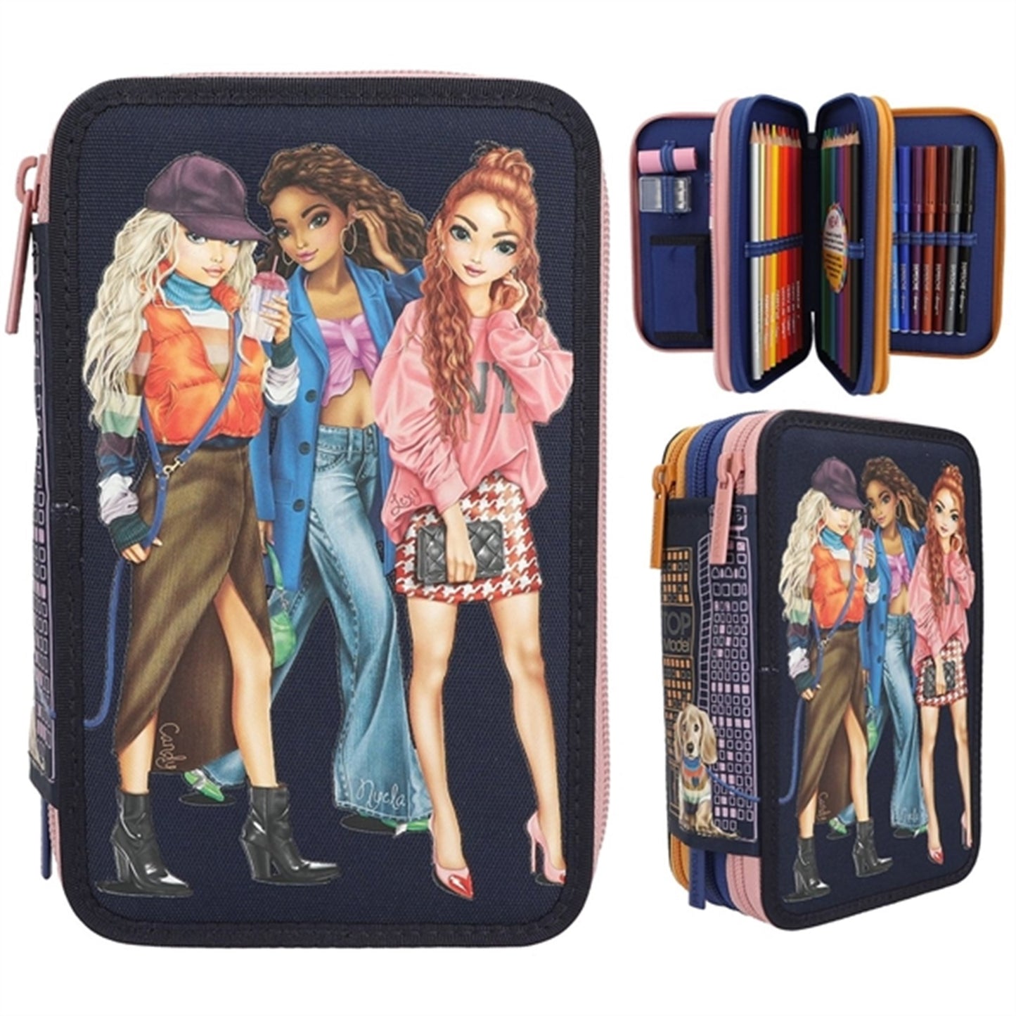 TOPModel Trippel Pencil Case City Girls