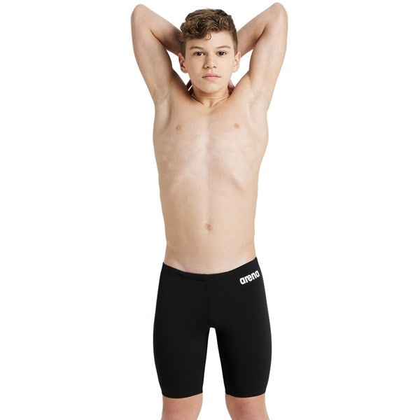 Arena Team Swim Jammer Solid Black-White