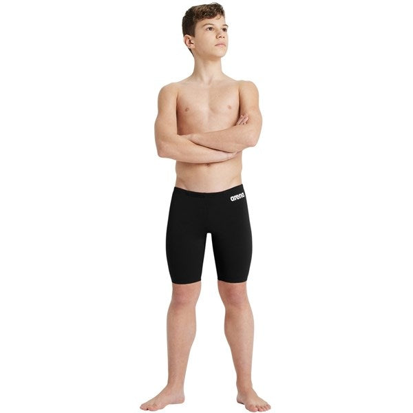 Arena Team Swim Jammer Solid Black-White