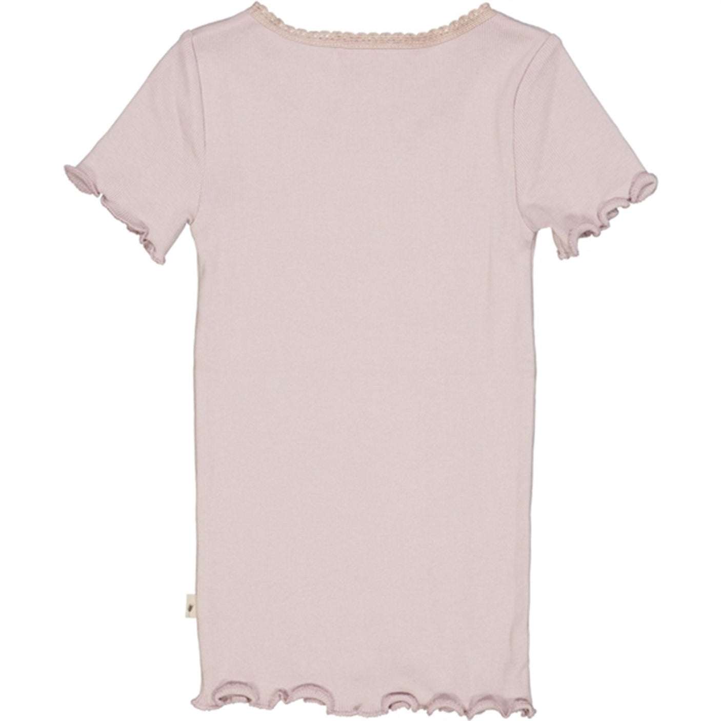 Wheat Soft Lilac Rib Lace T-shirt