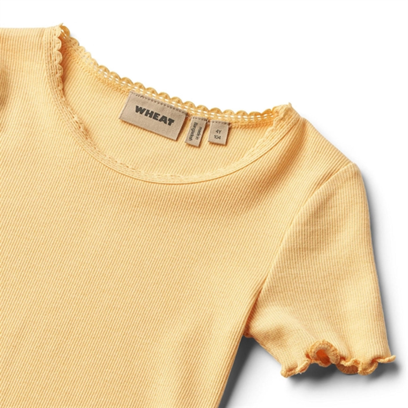 Wheat Pale Apricot Rib T-shirt Katie