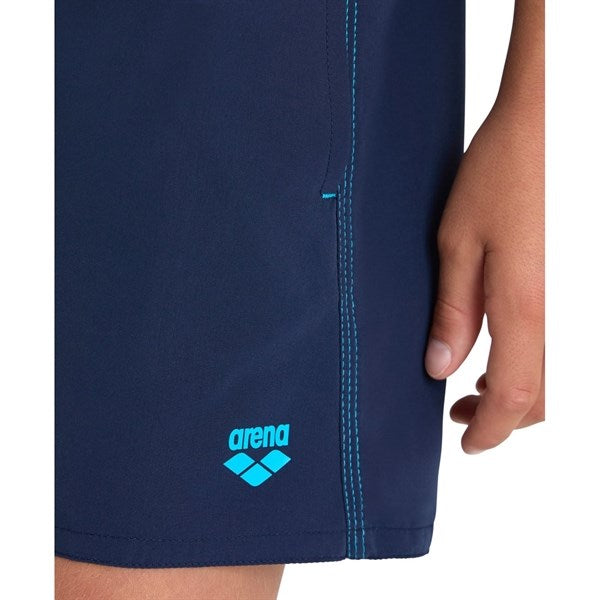 Arena Beach Boxers Solid R Navy-Turquoise