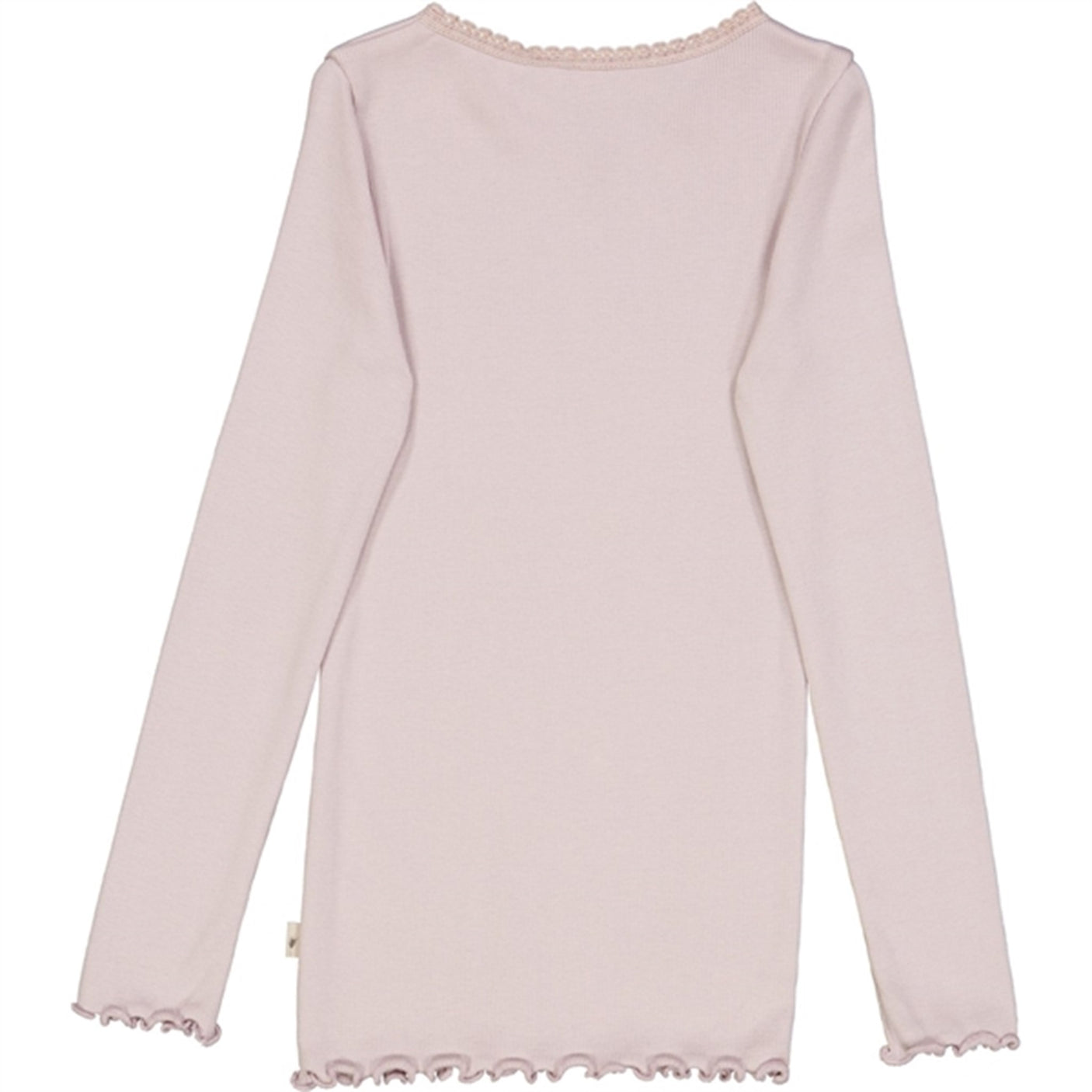 Wheat Soft Lilac Rib Lace Blouse