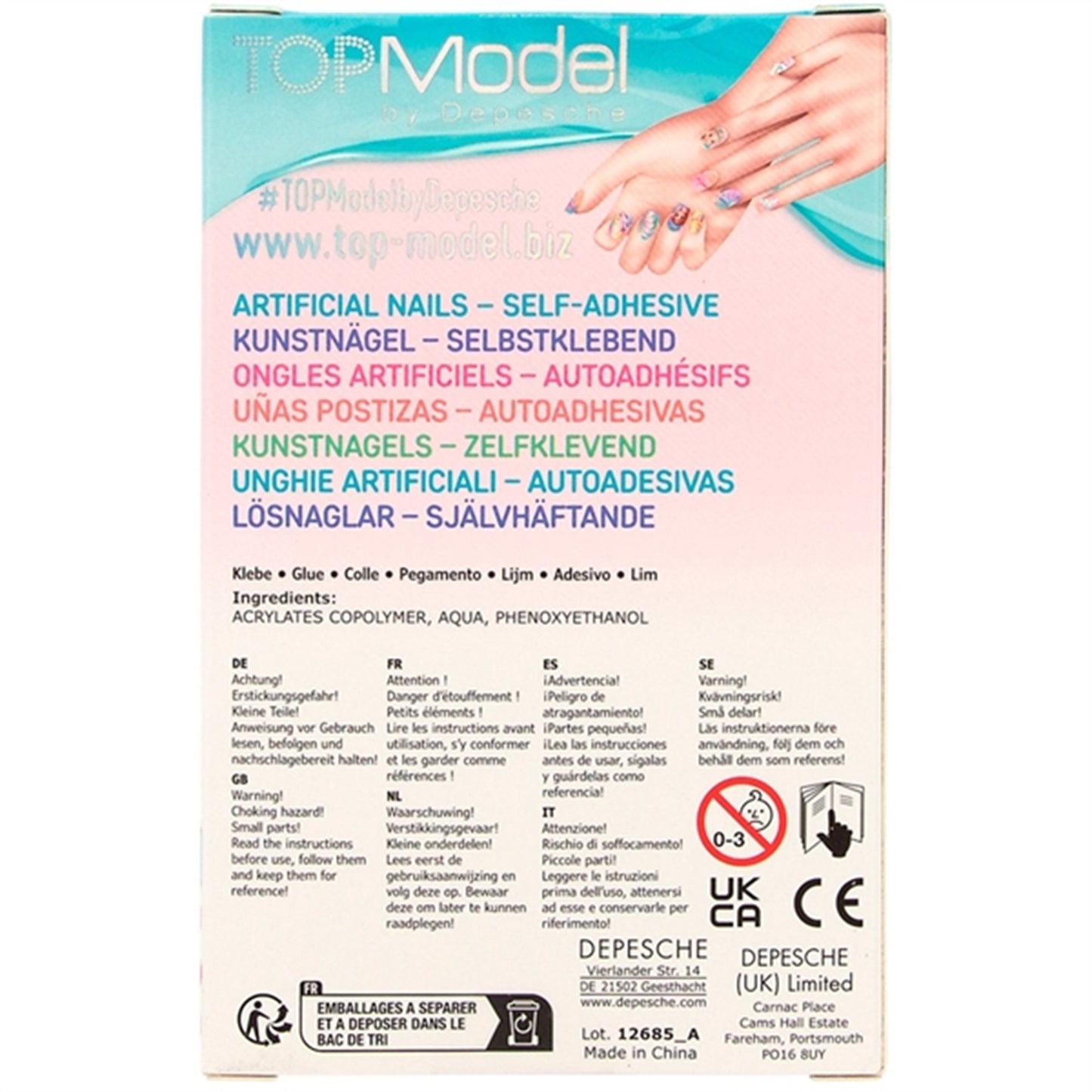 TOPModel Deco Nails Beauty And Me Lige