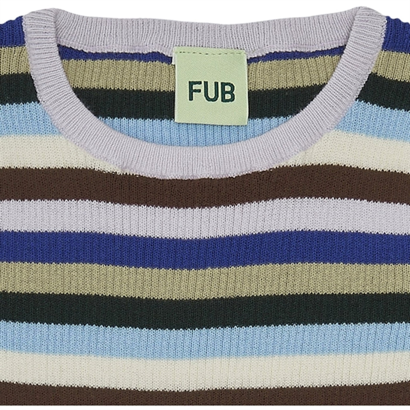 FUB Rib T-Shirt Multi Stripe