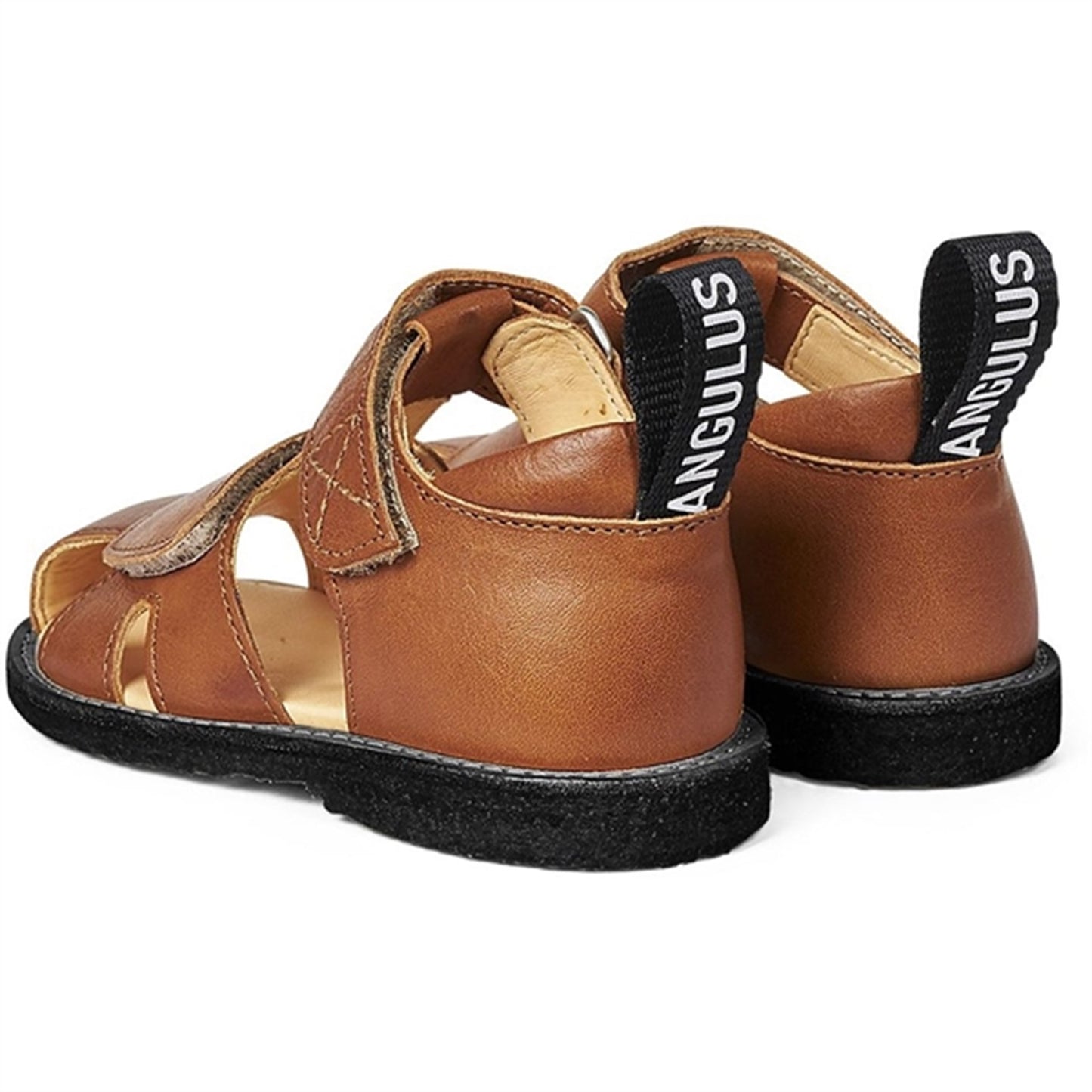 Angulus Starter Sandal M. Velcrolukning Cognac