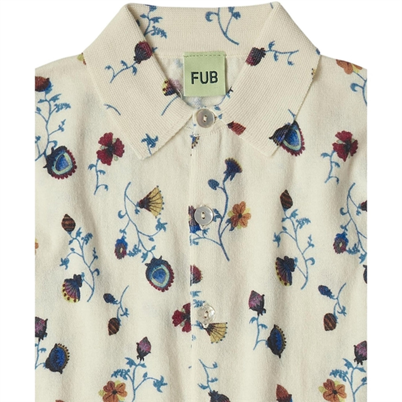 FUB Ecru/Flower Printed Blouse
