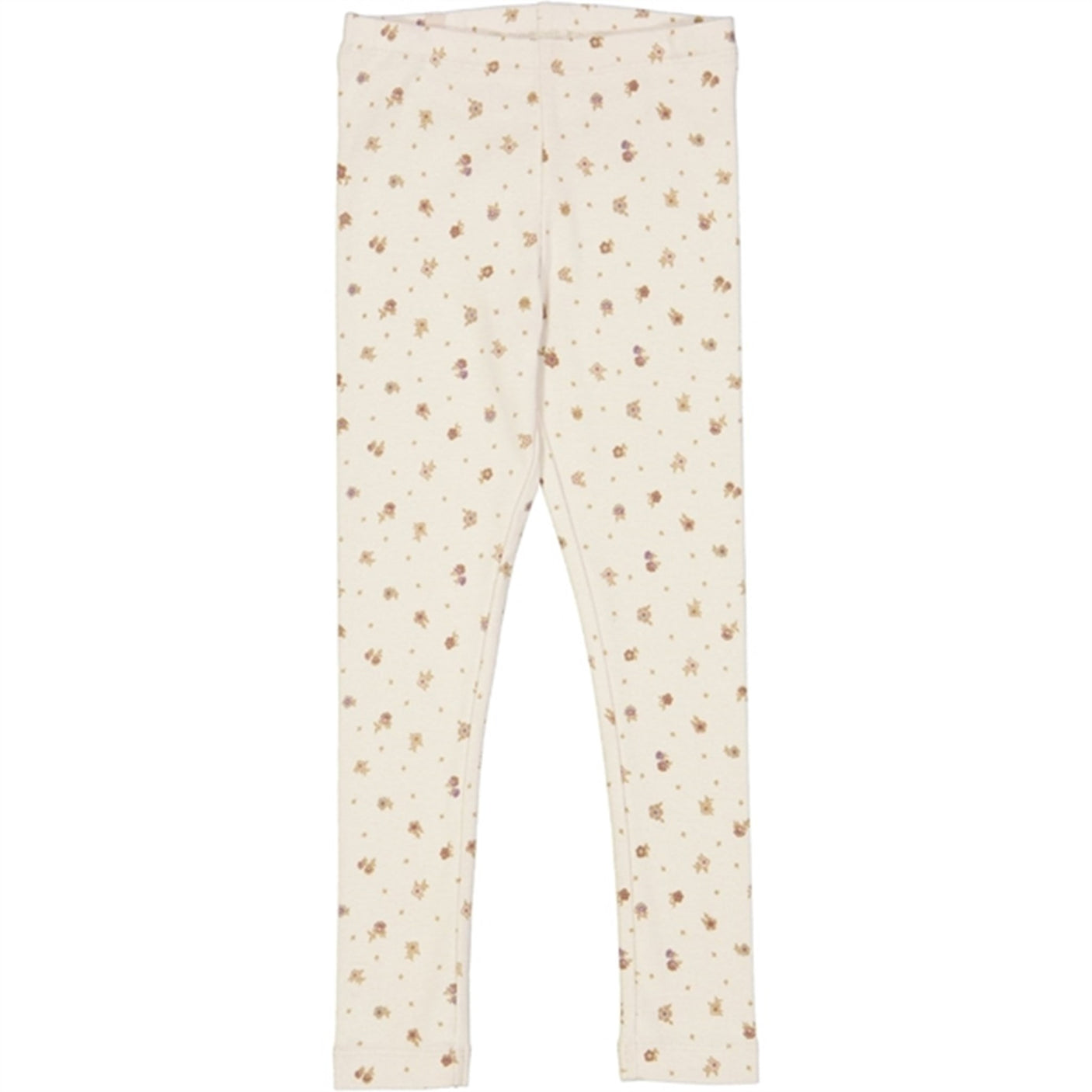 Wheat Chalk Flowers Jersey Leggings