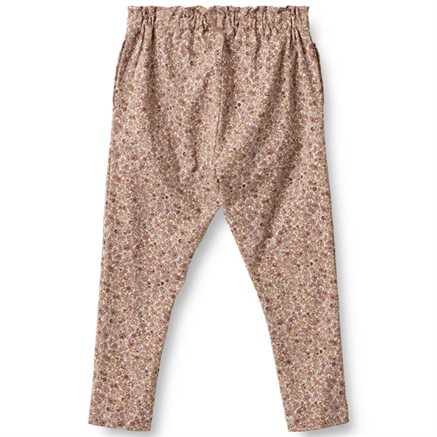 Wheat Grey Rose Flowers Malika Soft Pants