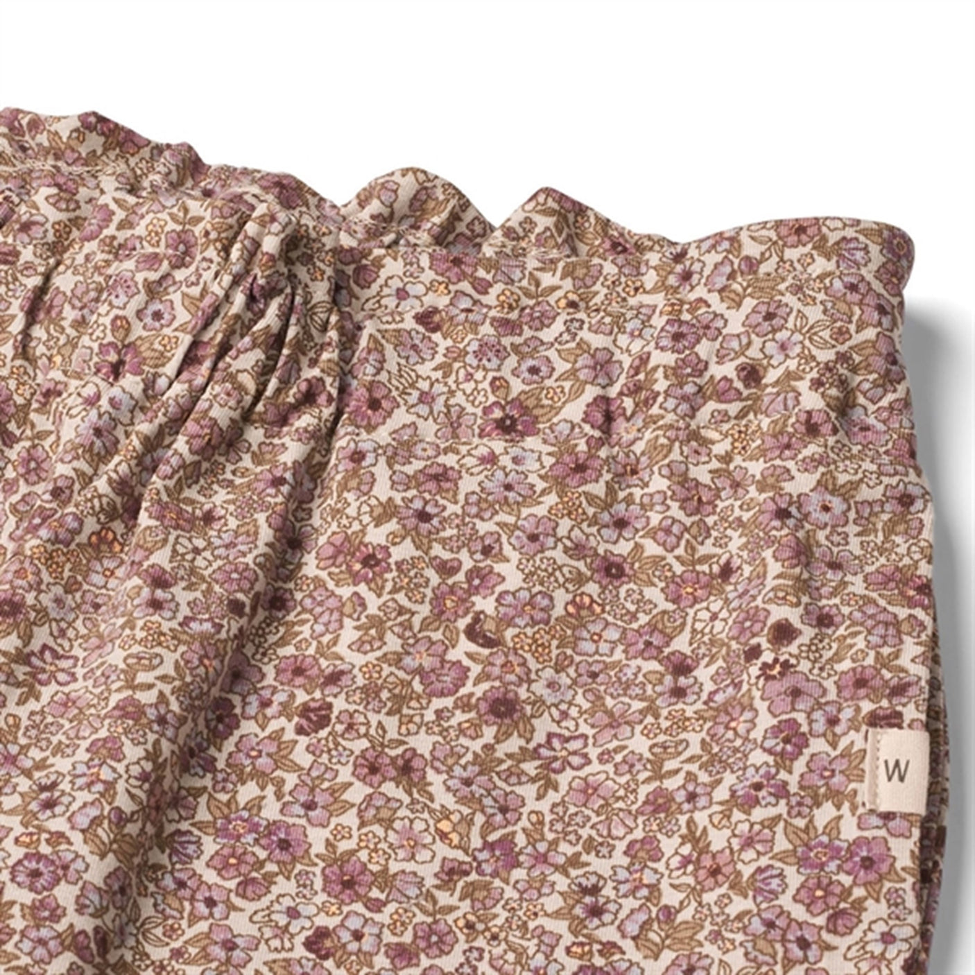 Wheat Grey Rose Flowers Malika Soft Pants