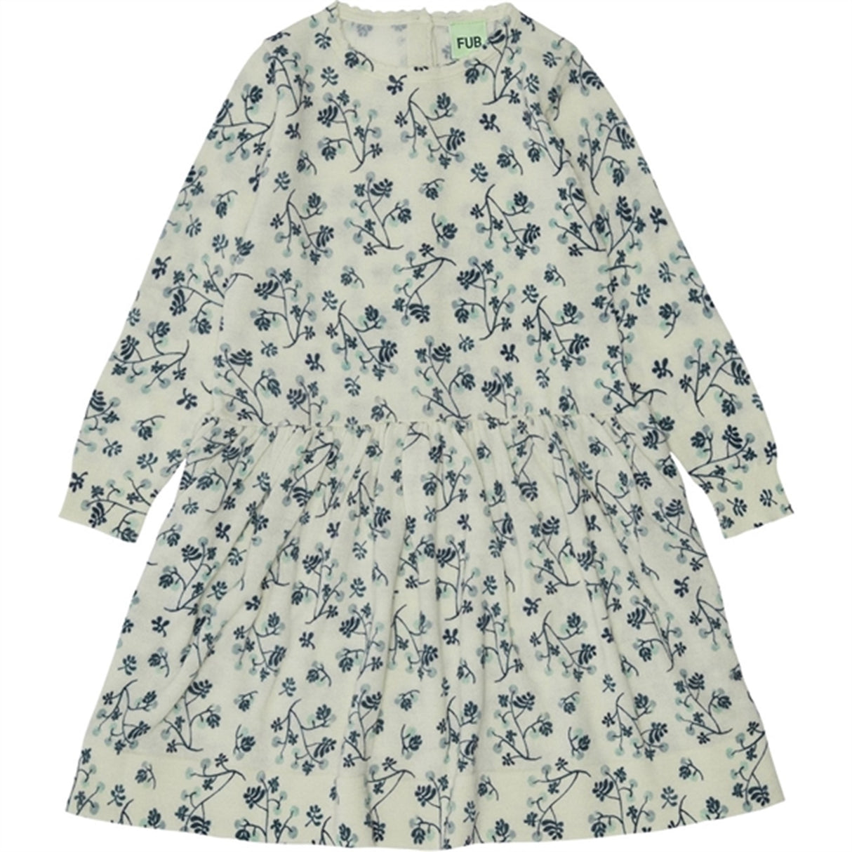FUB Printed Dress Ecru/Pistachio