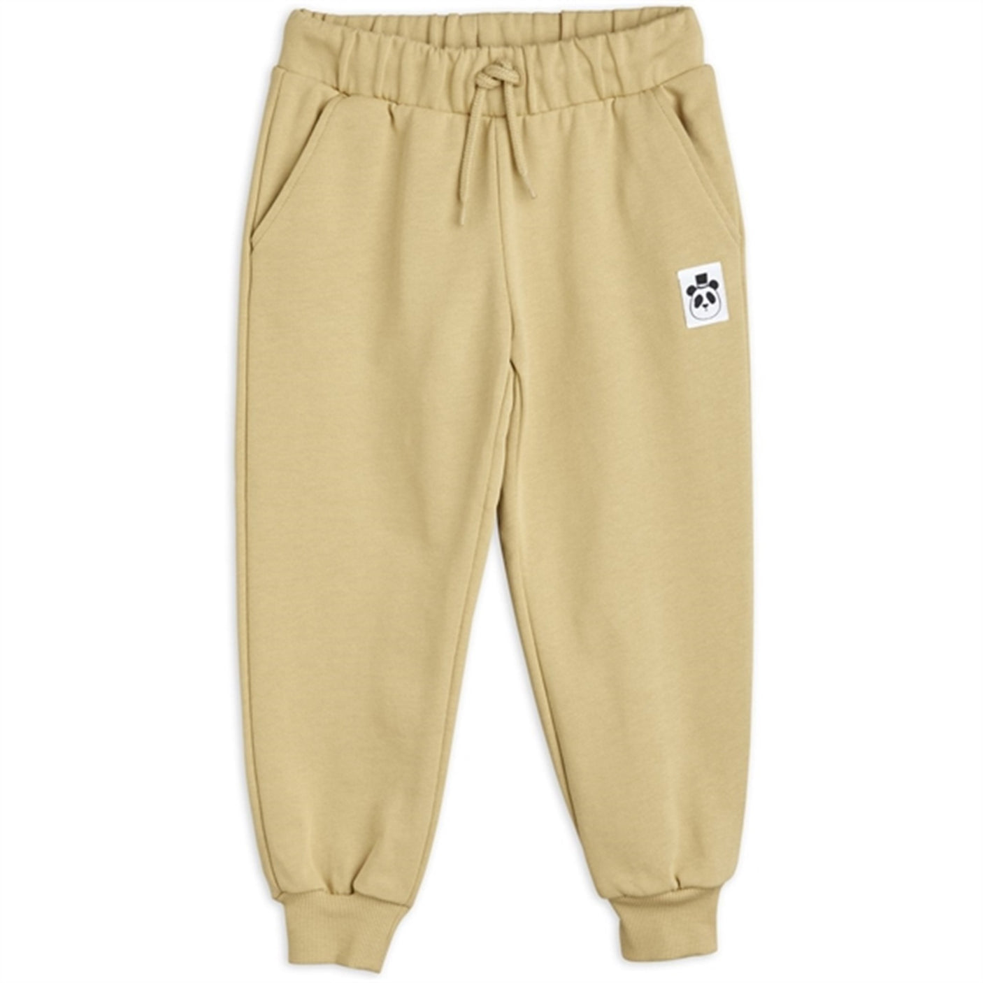 Mini Rodini Beige Basic Solid Sweatpants