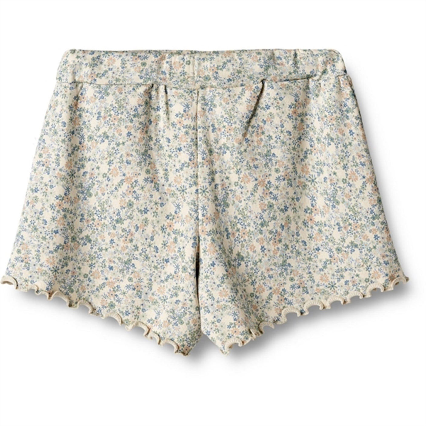 Wheat Sandshell Mini Flowers Rib Shorts Gertrud