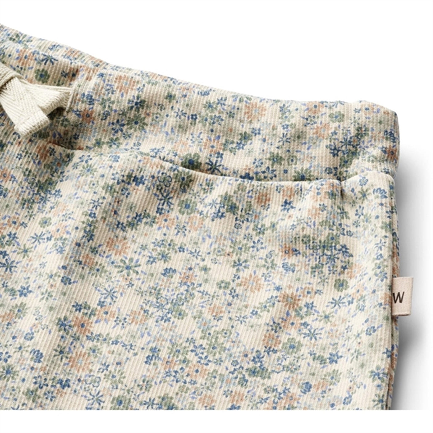 Wheat Sandshell Mini Flowers Rib Shorts Gertrud