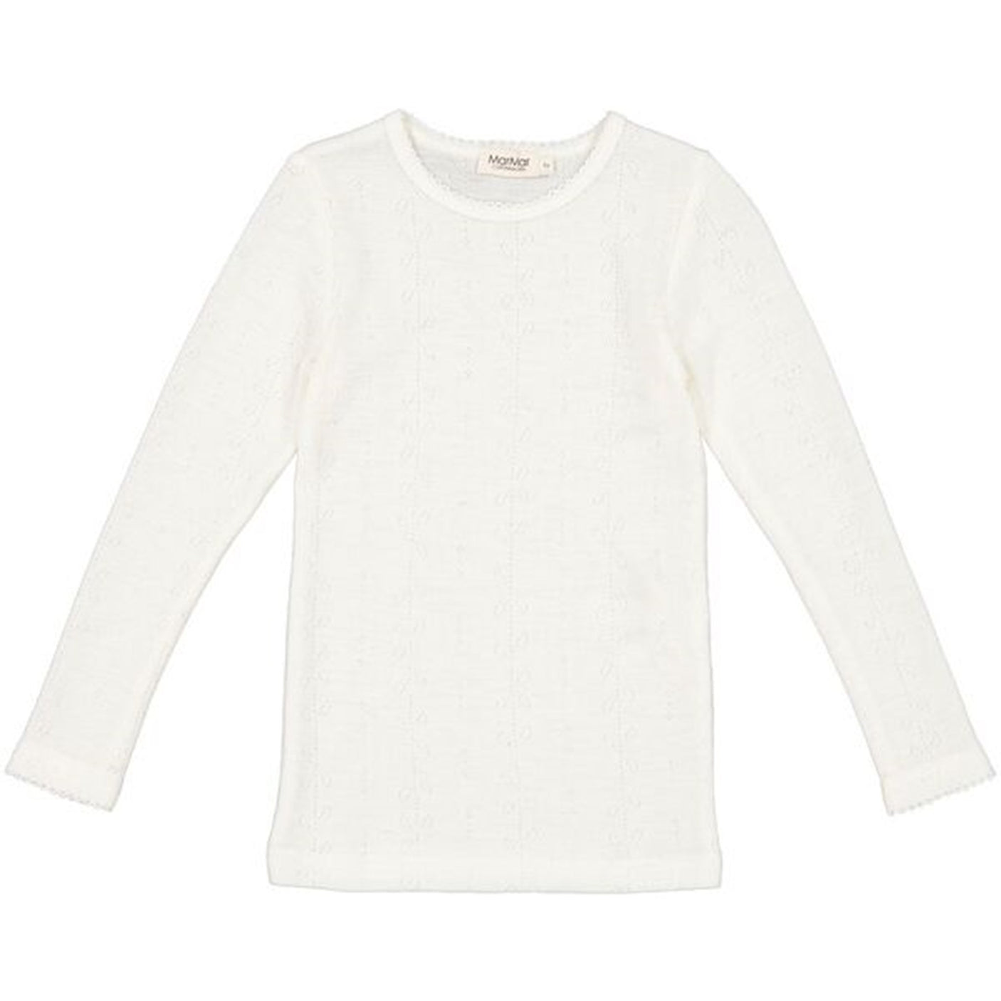 MarMar Wool Pointelle Natural Tamra T-shirt LS