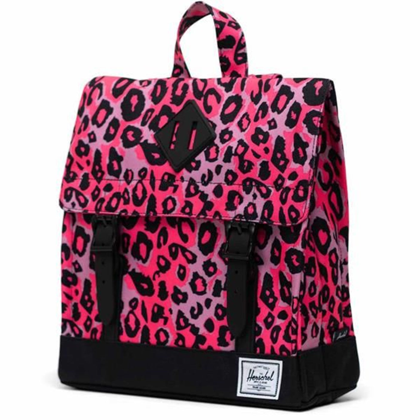 Herschel Survey Kids Backpack Cheetah Camo Neon Pink/Black