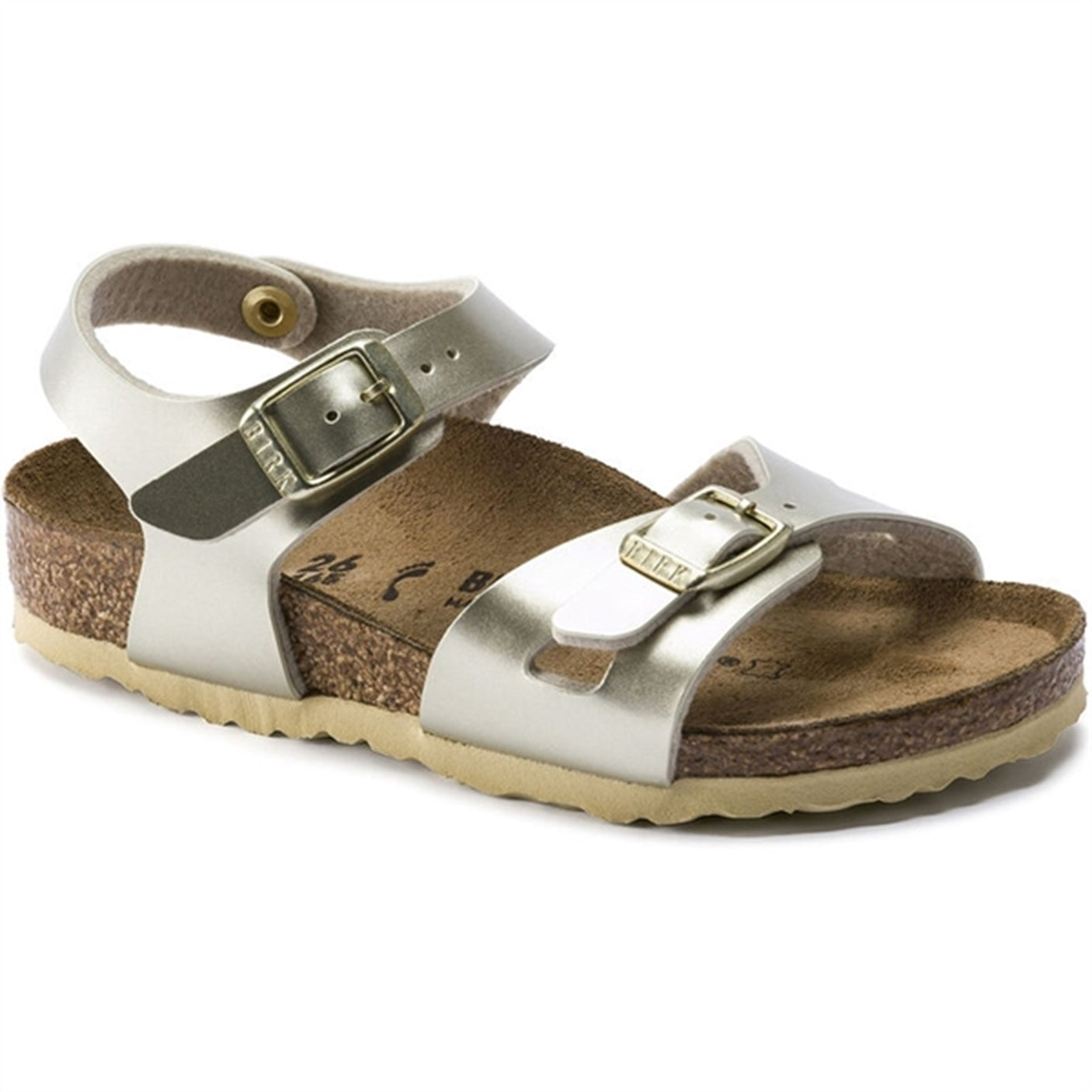 Birkenstock Rio Kids BF Electric Metallic Gold Sandals