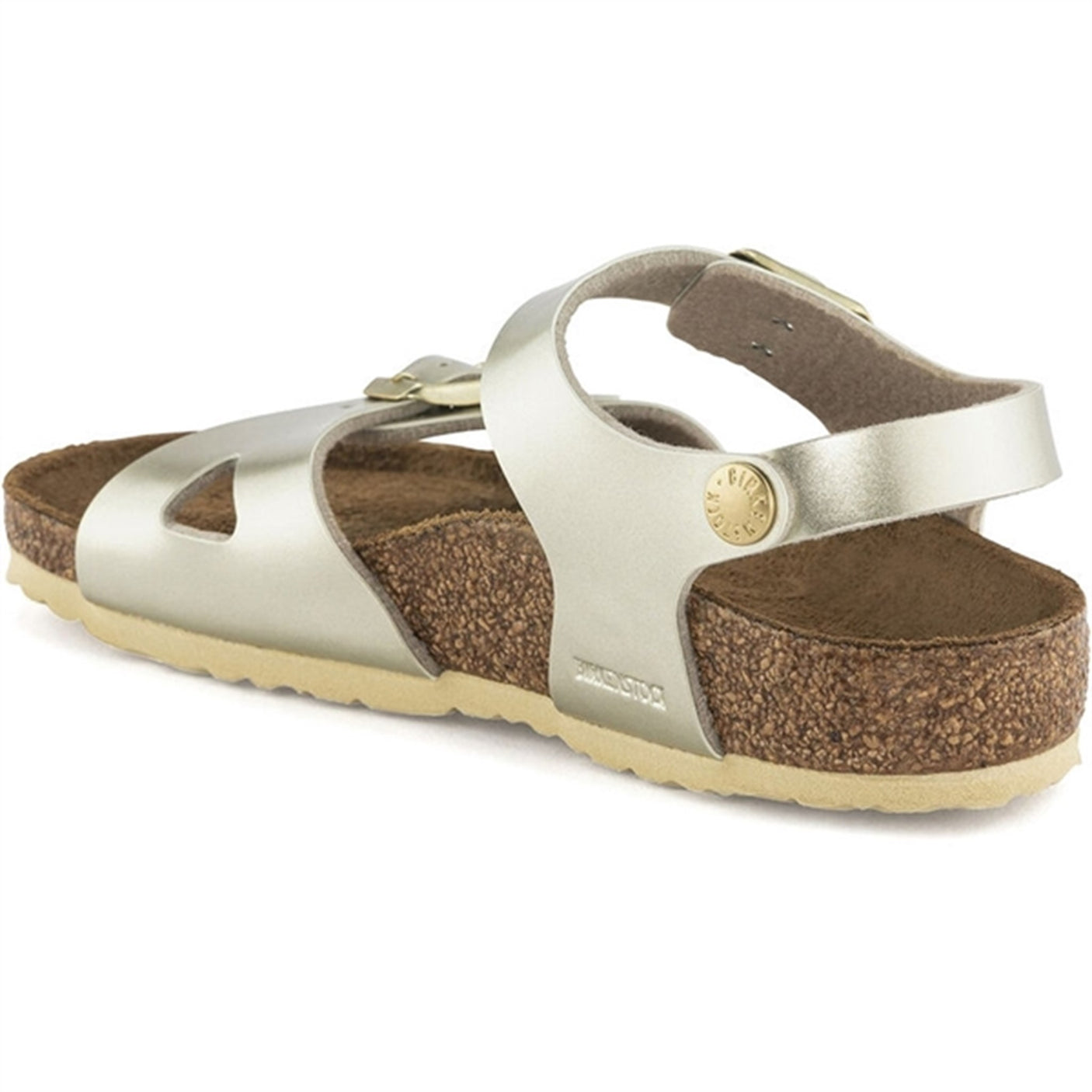 Birkenstock Rio Kids BF Electric Metallic Gold Sandals