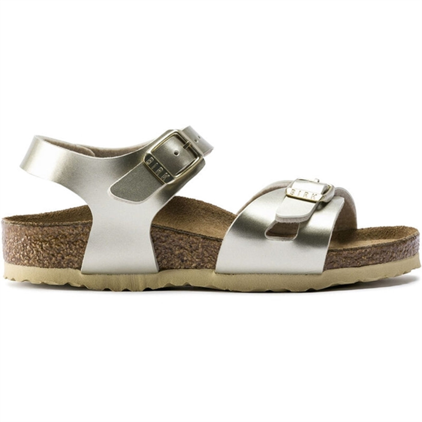 Birkenstock Rio Kids BF Electric Metallic Gold Sandals
