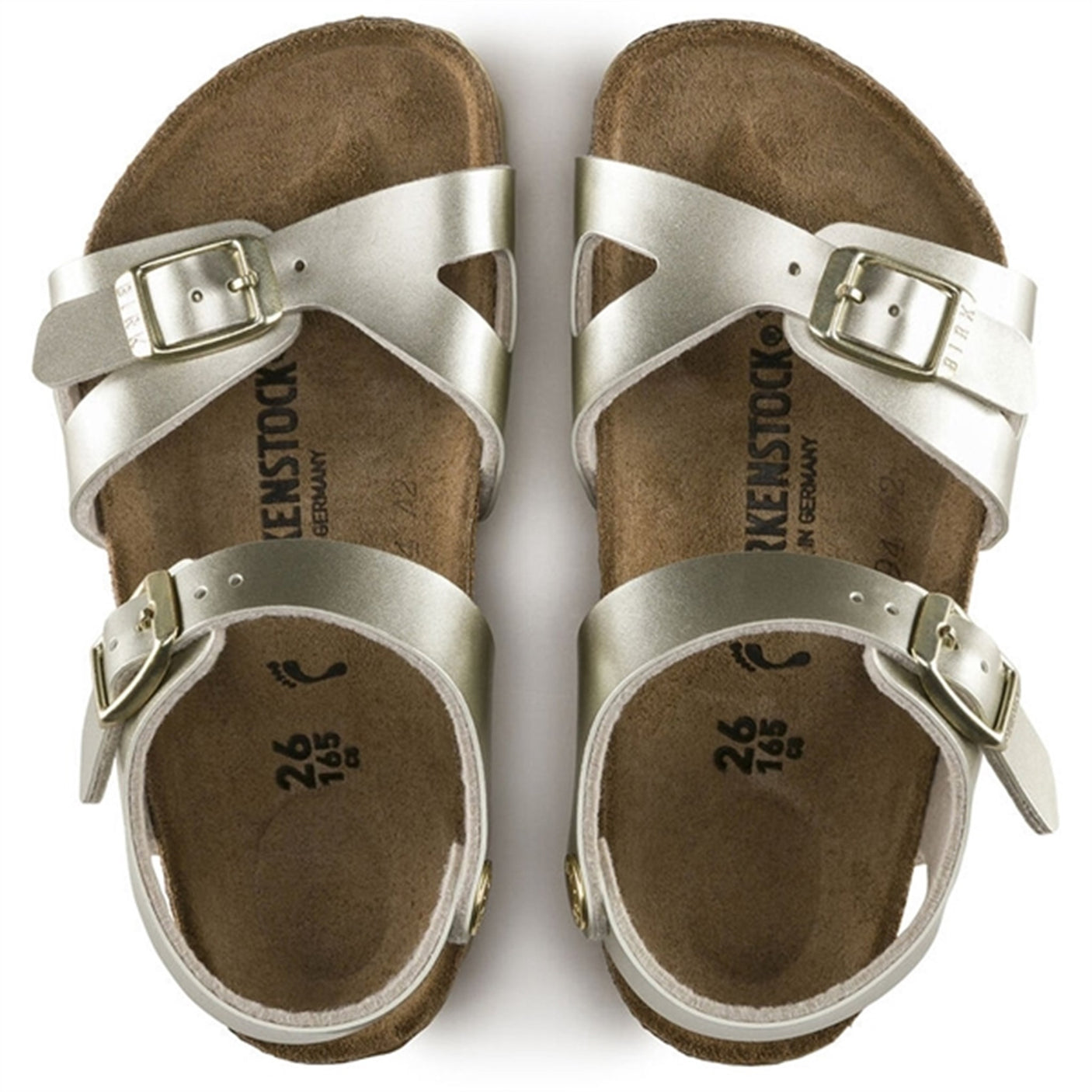 Birkenstock Rio Kids BF Electric Metallic Gold Sandals