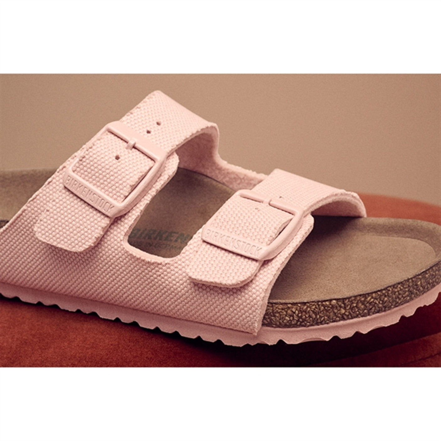Birkenstock Arizona Kids TEX Canvas Soft Pink Sandals