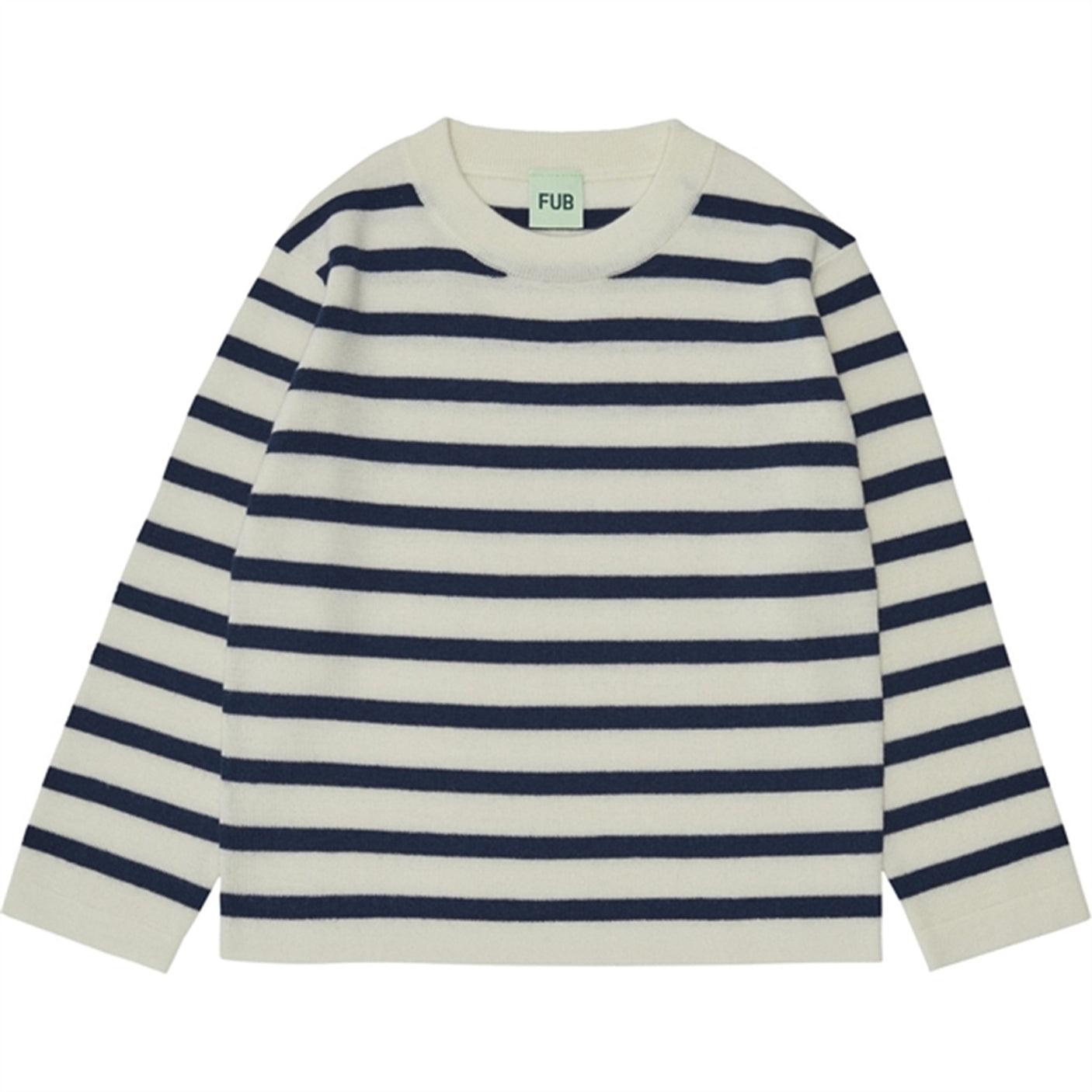 FUB Blouse Ecru/Royal Blue