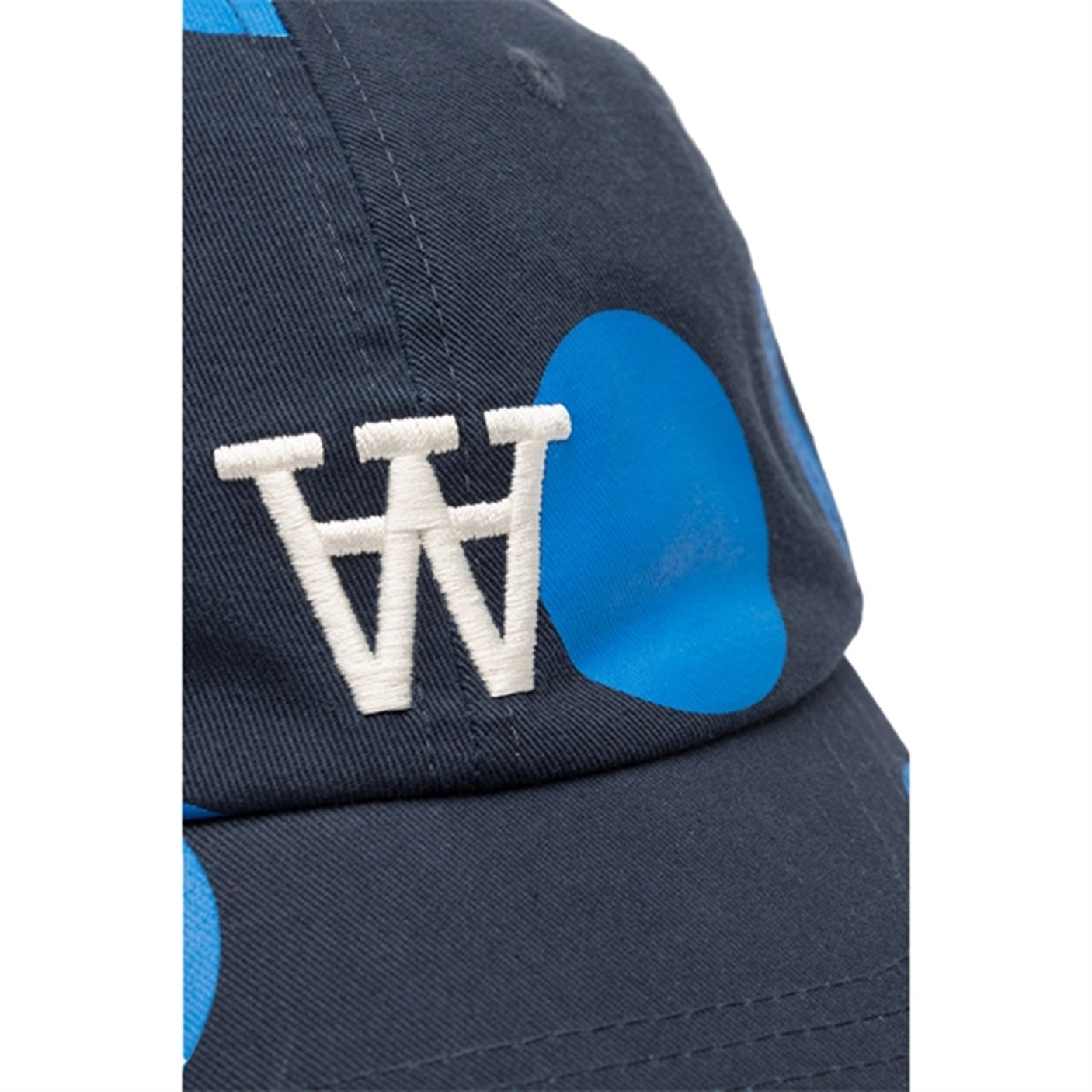 Wood Wood Navy Sim Pois Kids Cap
