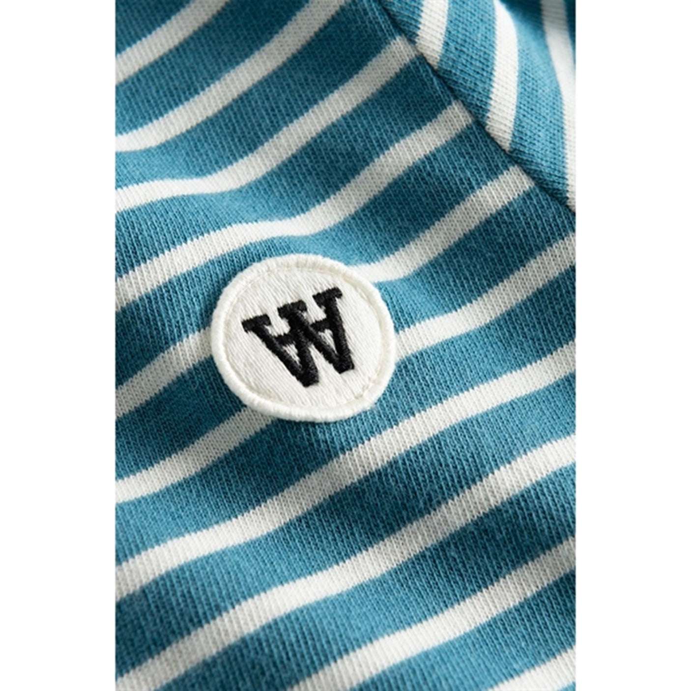 Wood Wood Bright Blue/Off White Stripes Kim Shirt