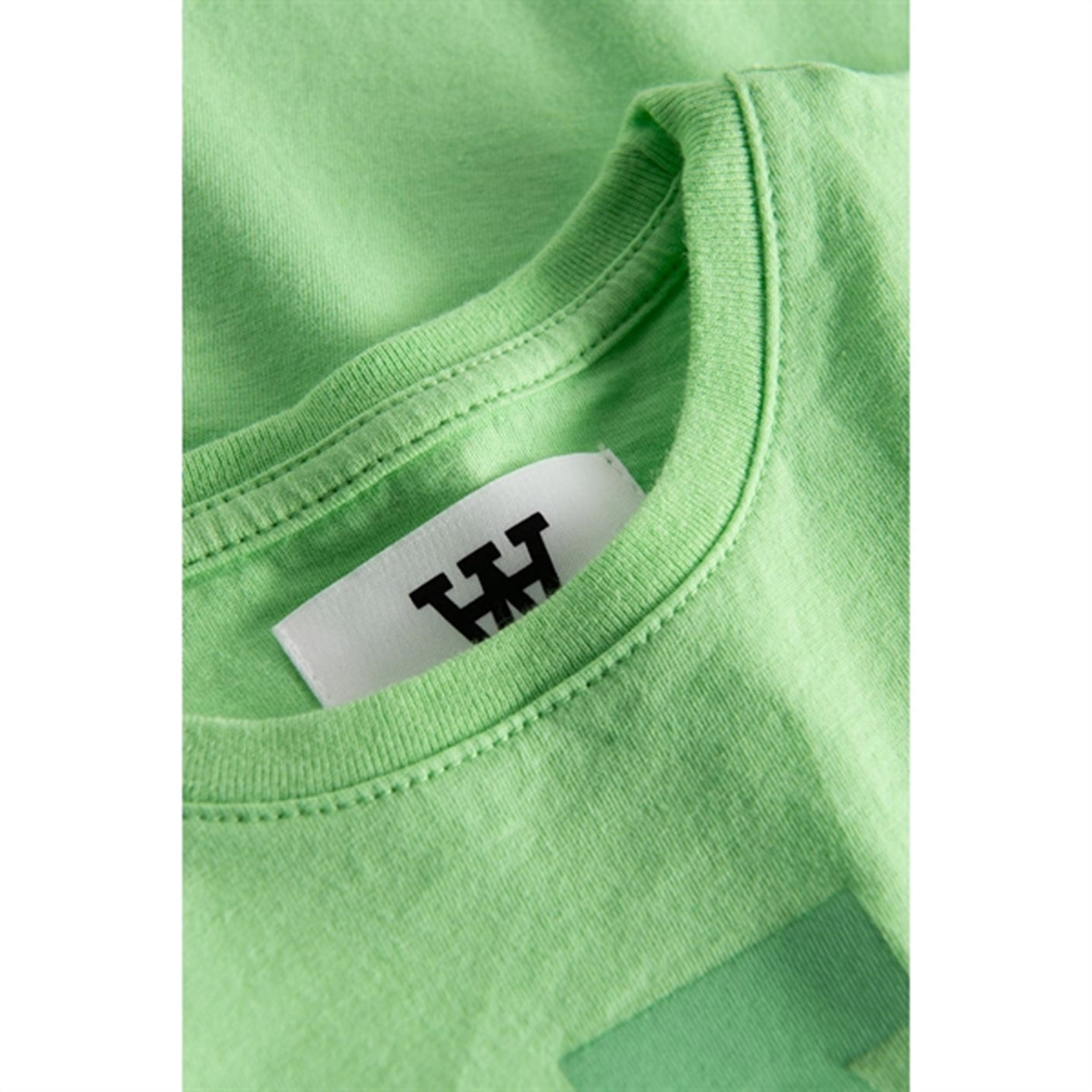 Wood Wood Pale Green Ola Tonal Logo T-shirt