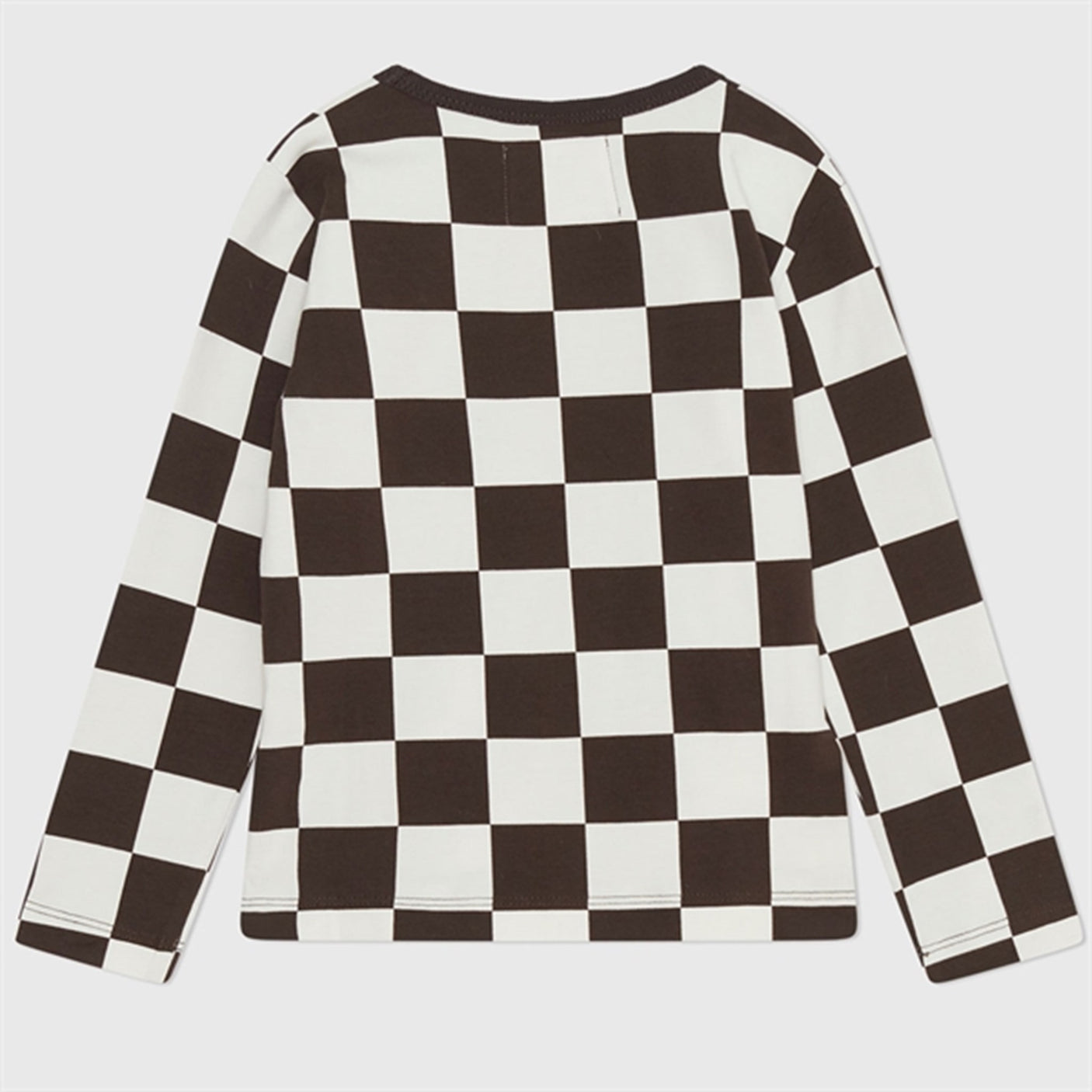 Wood Wood Off-White/Black Coffee Aop Kim Checkered Blouse