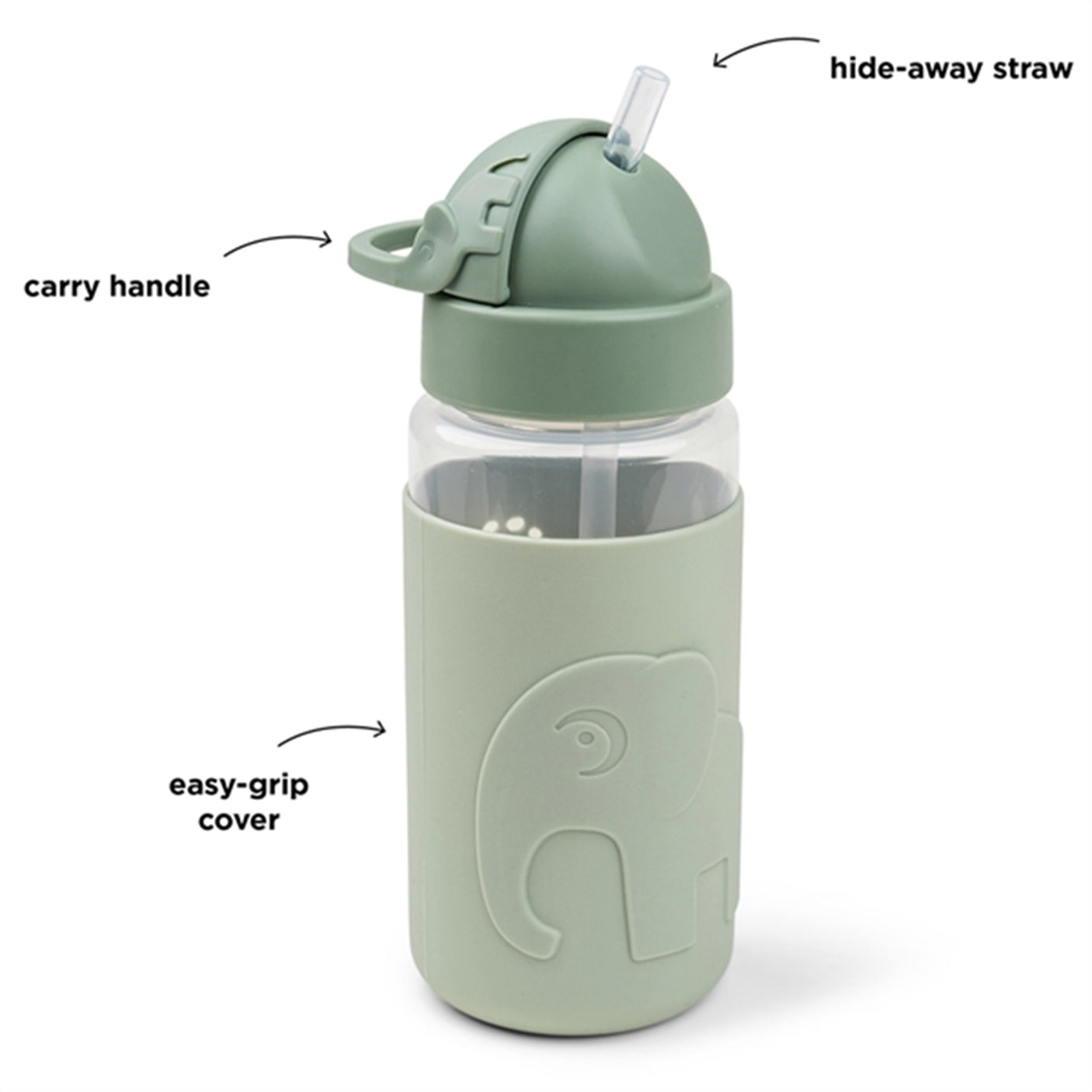 Done by Deer Straw Bottle Elphee Green