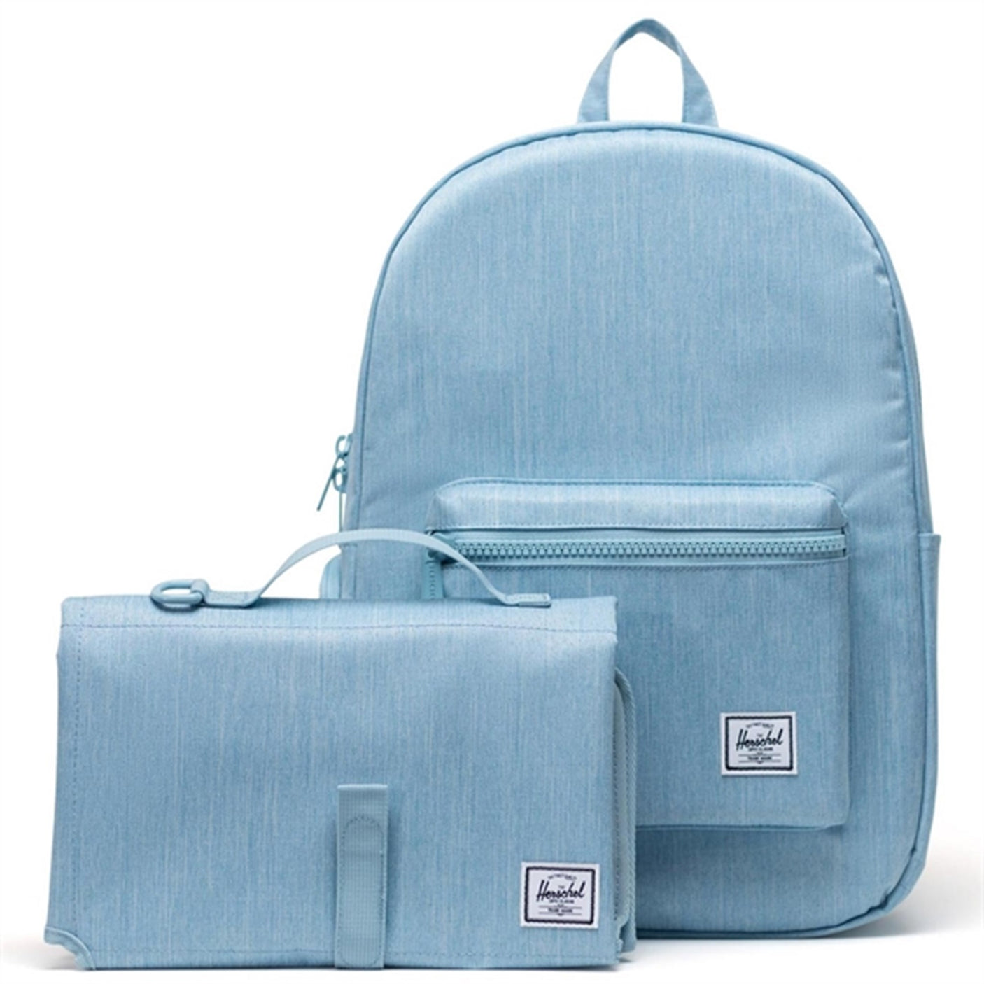 Herschel Settlement Sprout Nursery Bag Light Denim Crosshatch