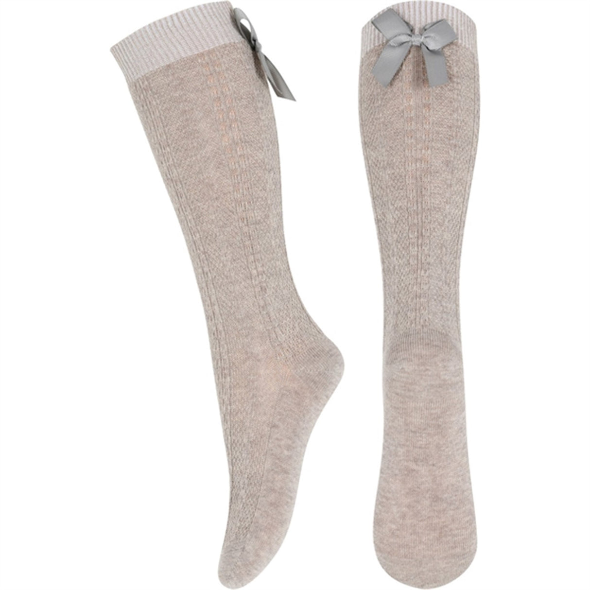 MP 67006 Sofia Knee Socks 489 Light Brown Melange