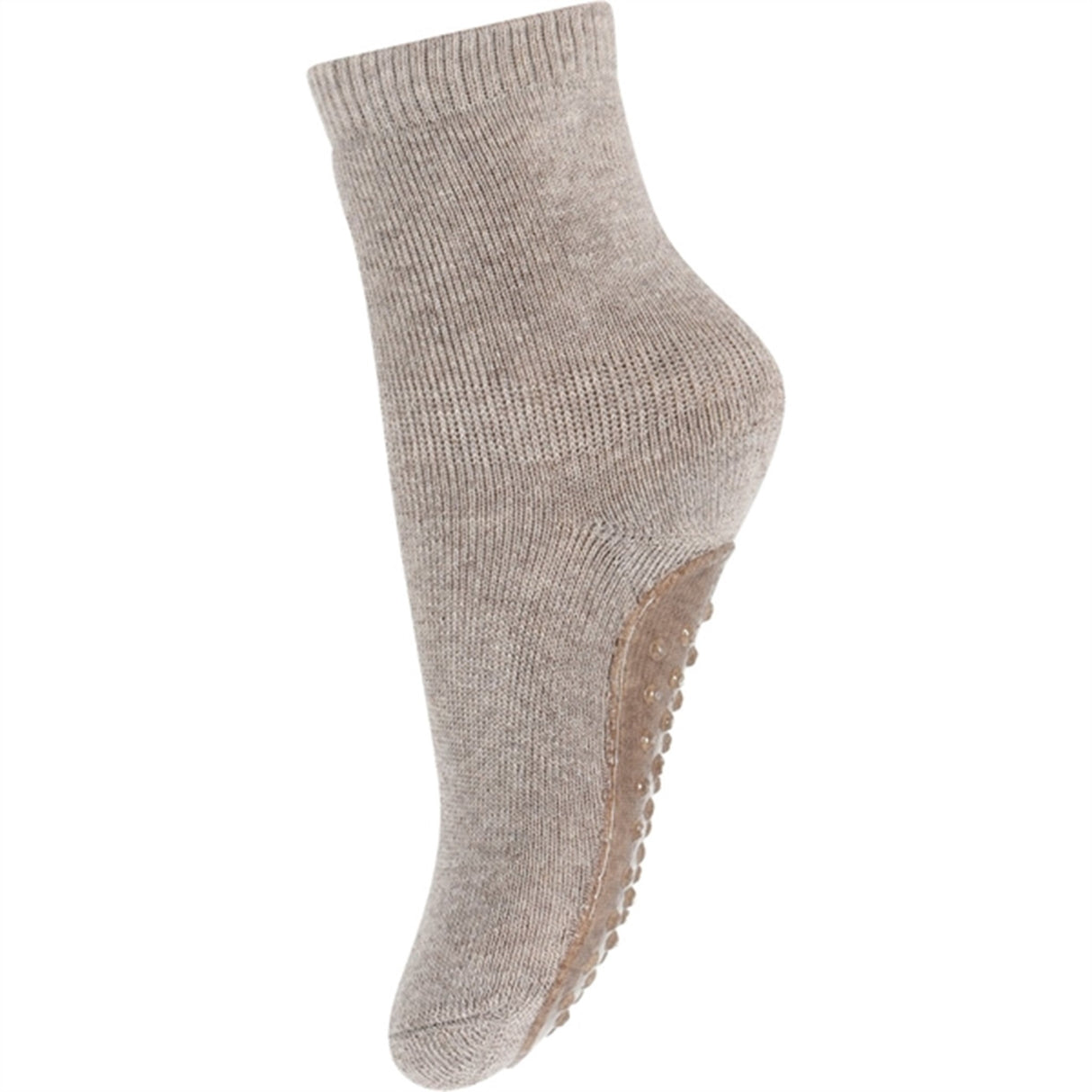 MP 7953 Cotton Anti-slip Socks 489 Light Brown Melange 2