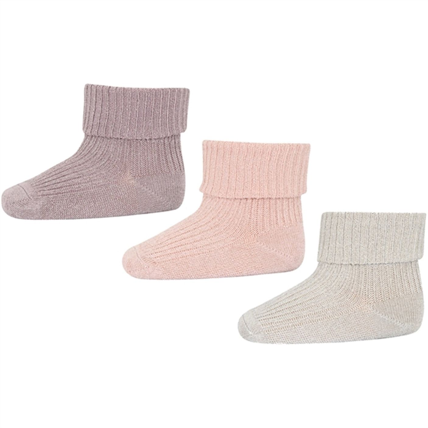MP Danmark 99031 Ida Glitter Socks 3-pack 853 Rose Dust