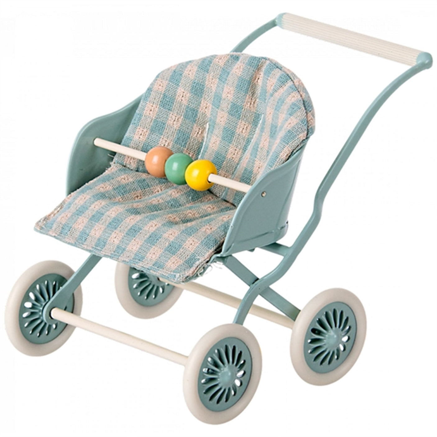 Maileg Stroller Baby Mouse Mint