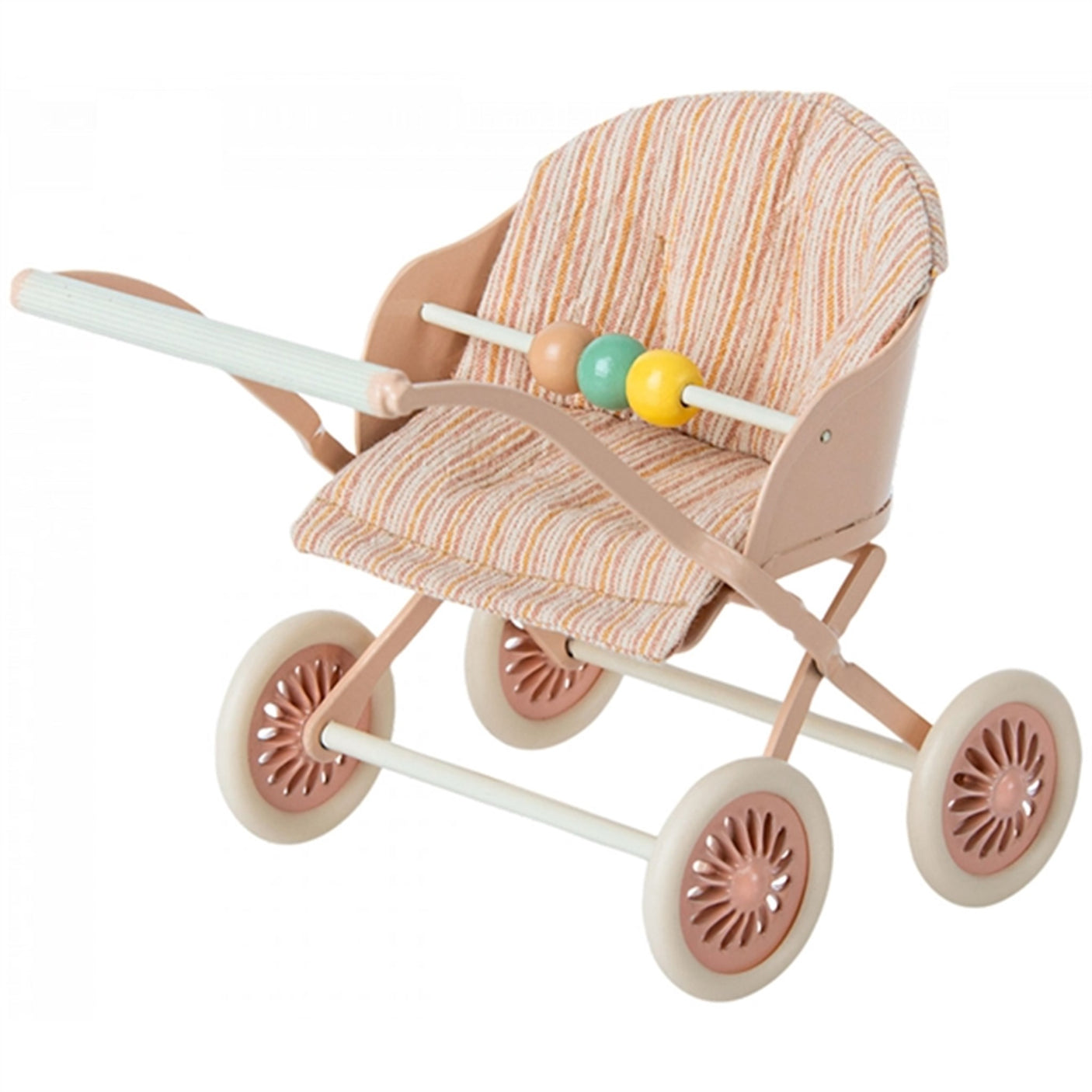 Maileg Stroller Baby Mouse Rosa