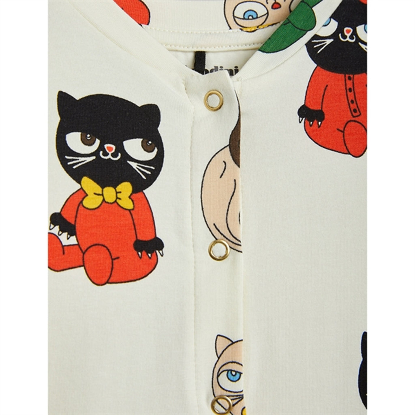 Mini Rodini Minibabies Aop Jumpsuit Offwhite