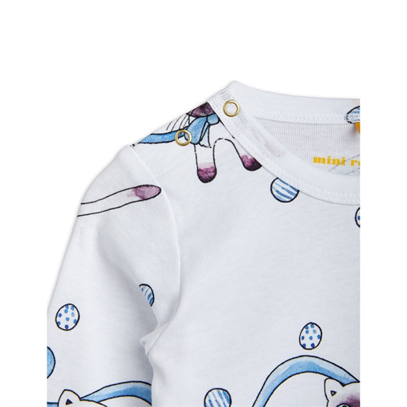 Mini Rodini Light blue Siamese Aop Tulle Dress Body