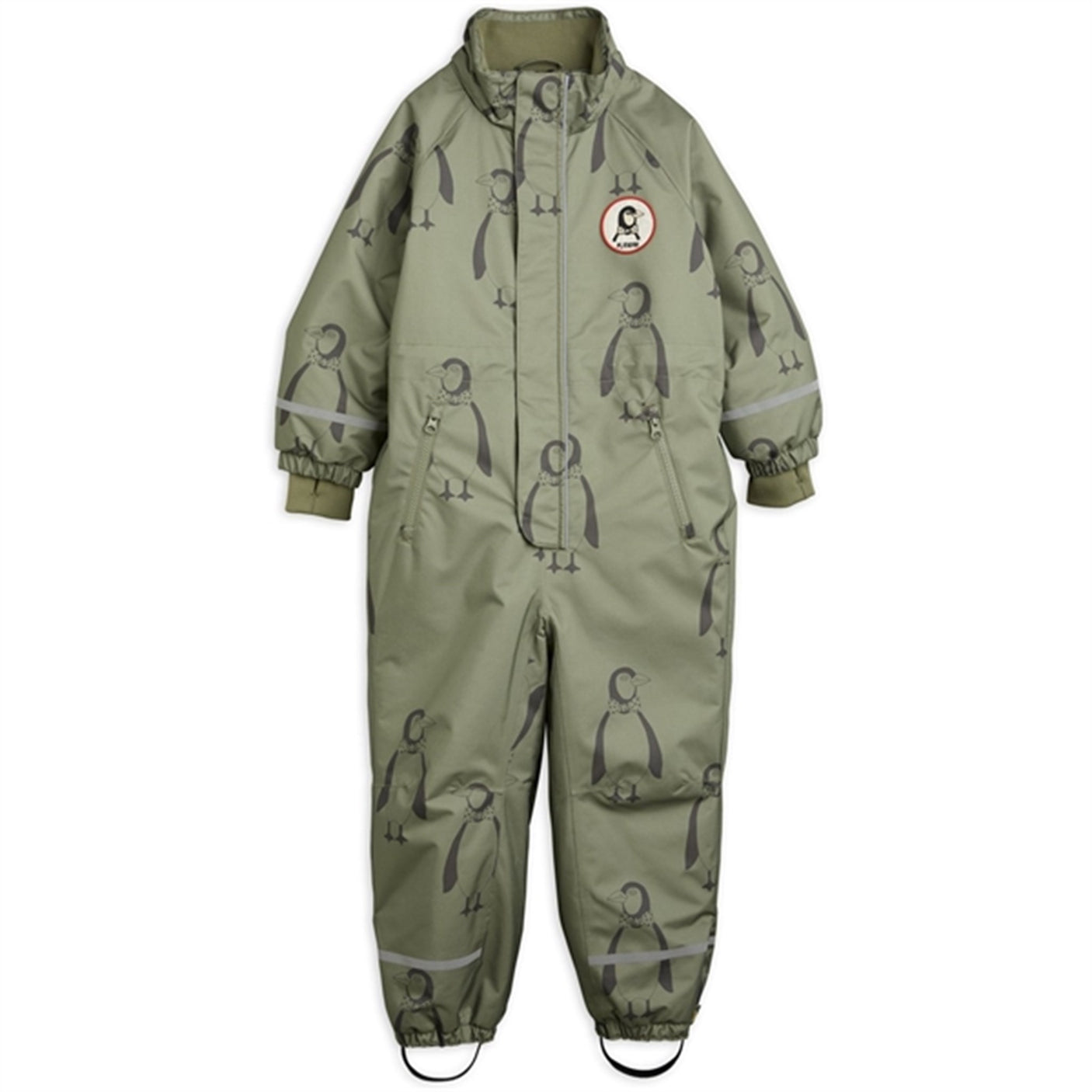 Mini Rodini Kebnekaise Penguin Winter Suit Green