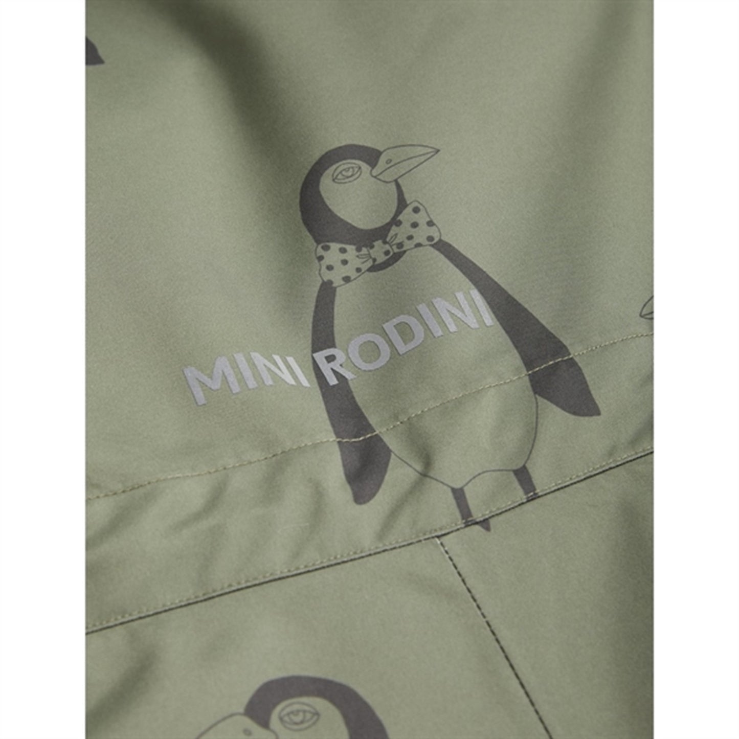 Mini Rodini Kebnekaise Penguin Winter Suit Green