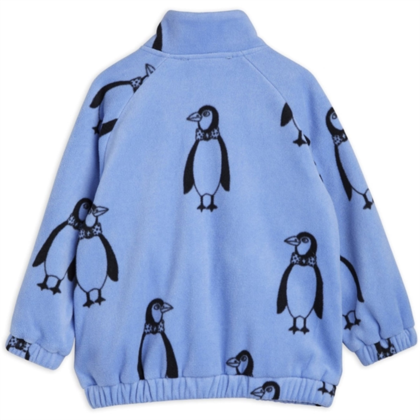 Mini Rodini Penguin Fleece Jacket Blue